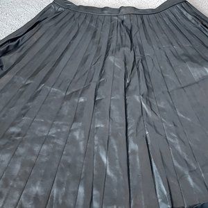 Black leather skirt